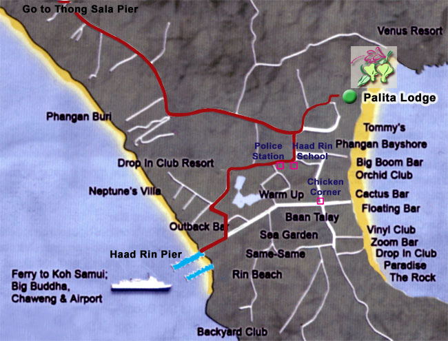 Palita Lodge Map